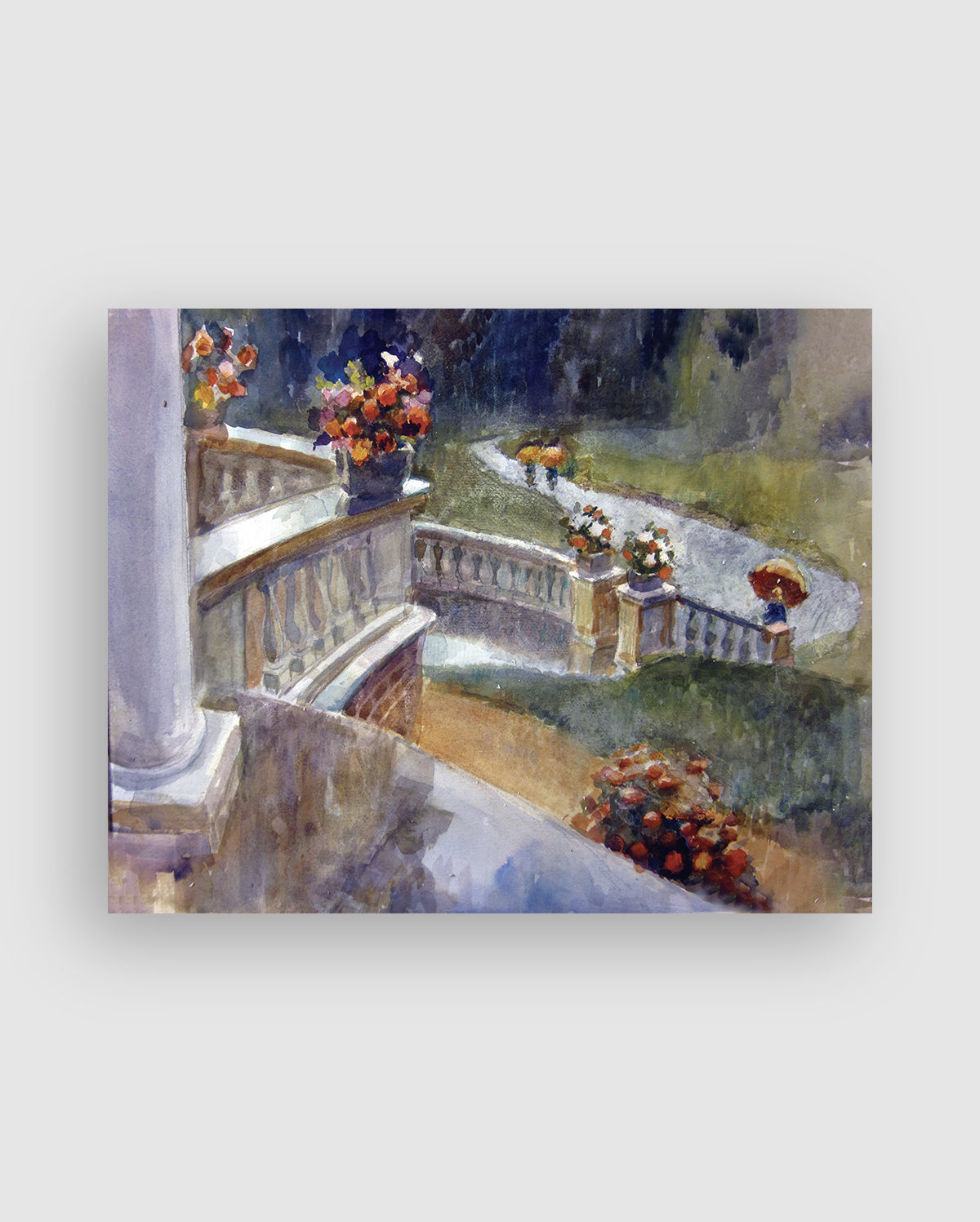 Governor Mansion on  a Rainy Day
